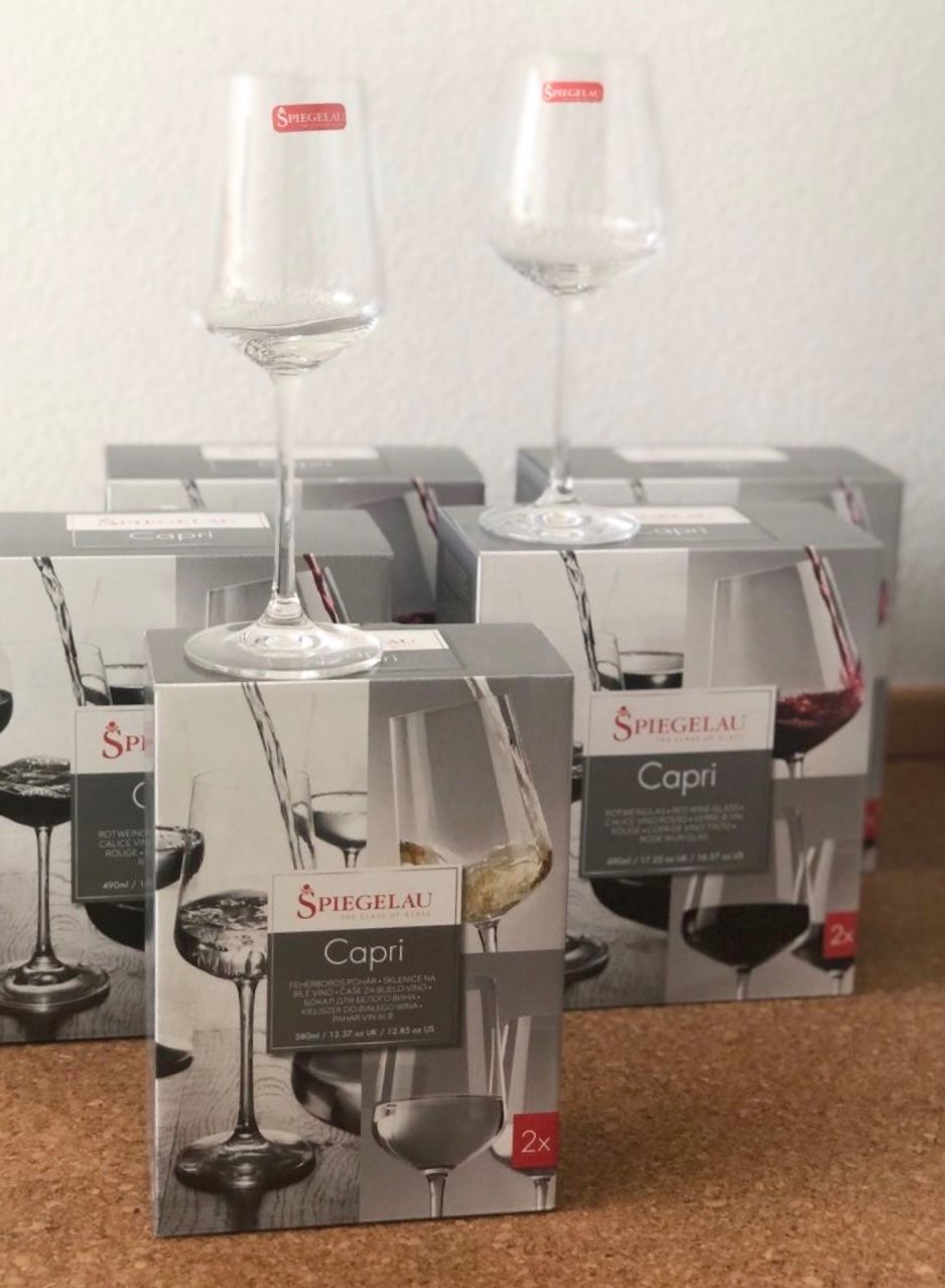 Gläser: NEU 8x Spiegelau Capri Rotweingläser – Neu und originalverpackt aus Kilchberg ZH von LittleMissSunshine
