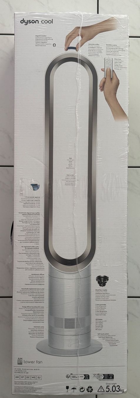 Dyson Ventilatori: Dyson Standventilator Ventilator Cool AM07 AM 07 weiss NEU – Nuovo e nell'imballaggio originale da Suhr venduto da 1stclass 2