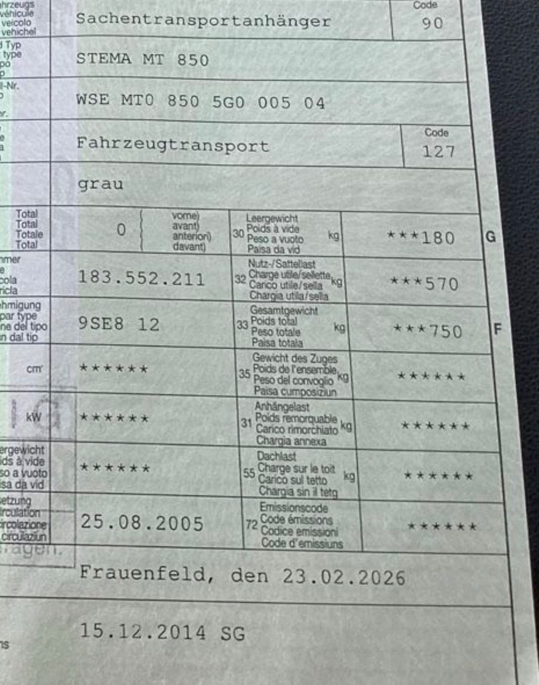Stema Anhänger: Motorrad Anhänger – Gebraucht aus stallikon von Guetze1990 1