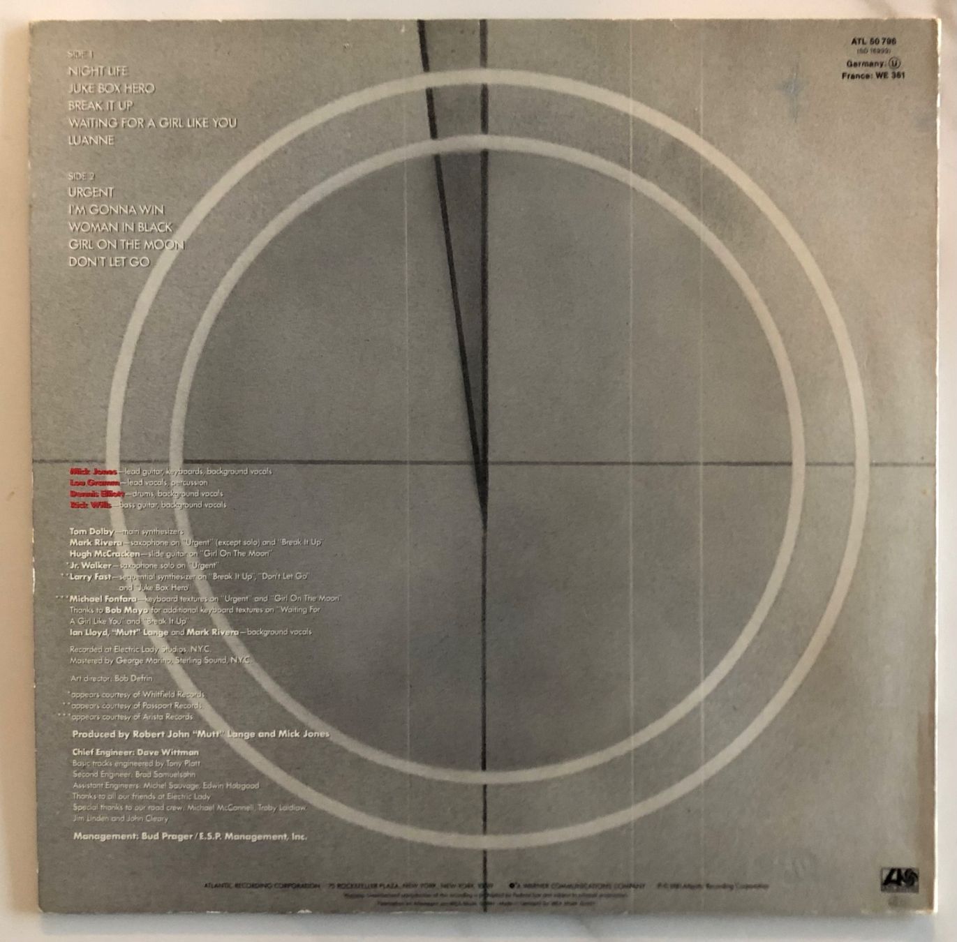 Schallplatten: FOREIGNER - 4 – Gebraucht aus Poliez-Pittet von Newtown-Records 1