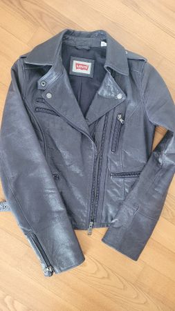 Levi's Leather Jacket, size S