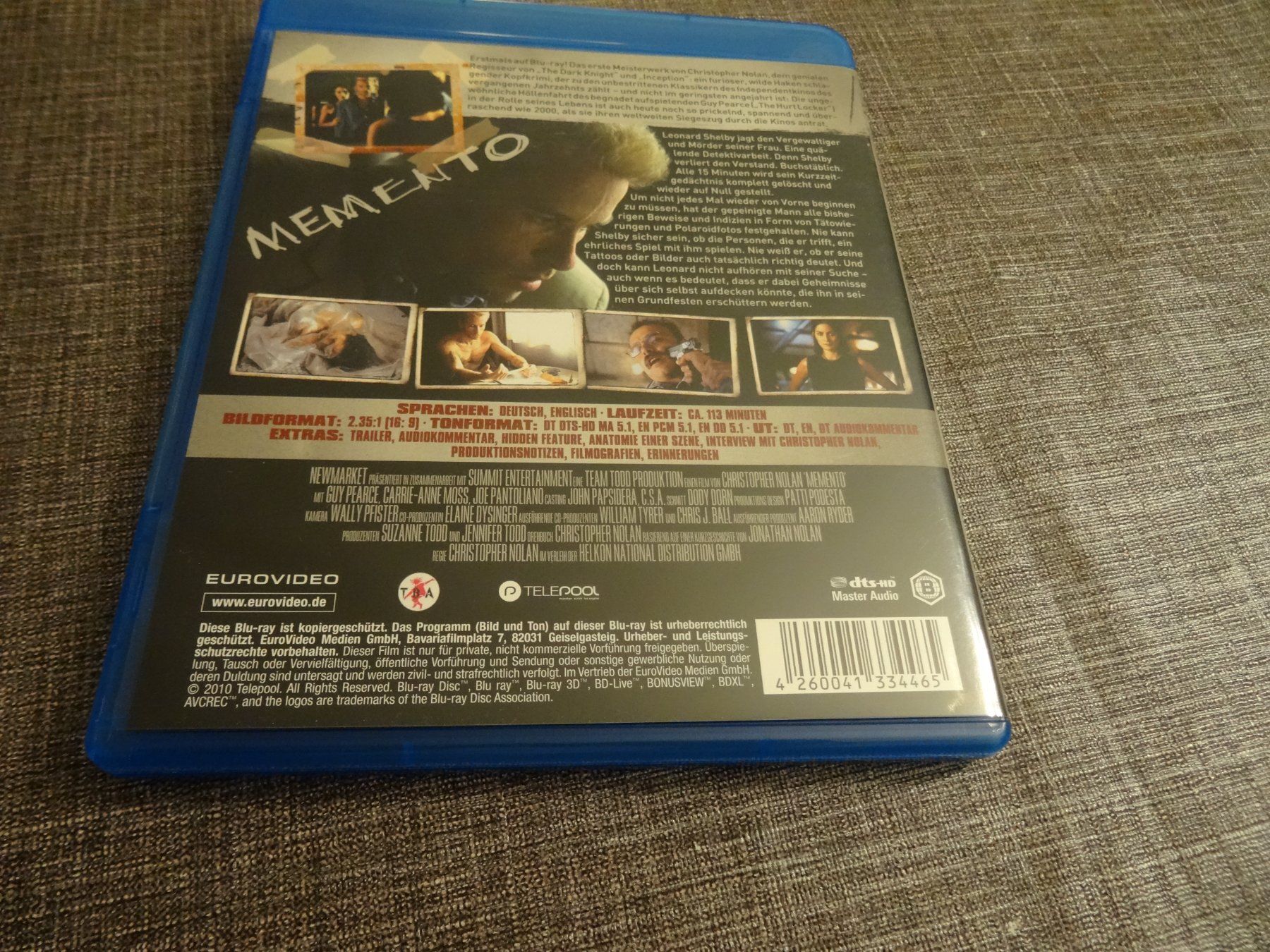 Alle DVDs: Blu-ray Memento – Gebraucht aus Olten von Disc-Verkauf 2