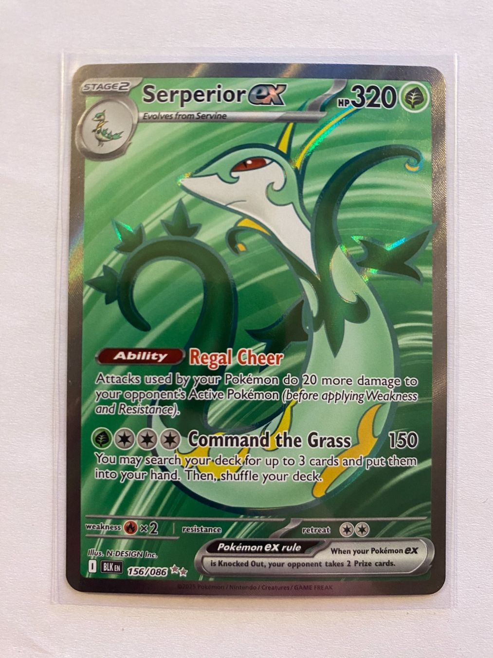 Pokémon Cartes à collectionner: Pokemon Serperior EX 159/086 Black Bolt EN – Neuf (Voir description) à Weingarten-Kalthäusern par McGmavlo