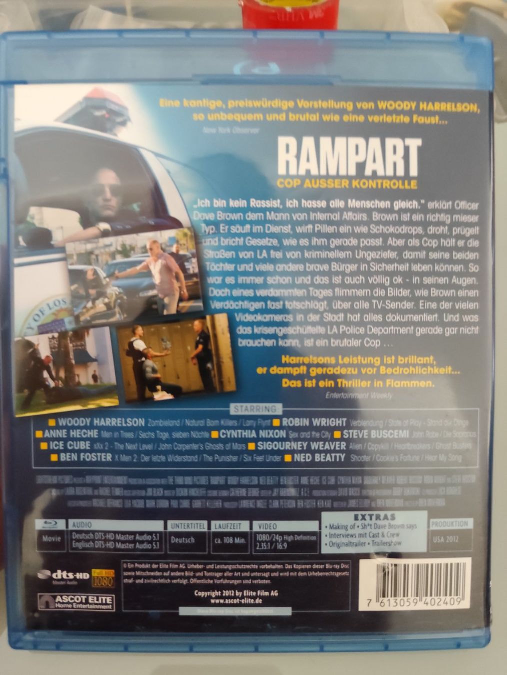 Tutti i DVDs: Rampart Cop Ausser Kontrolle – Usato da Oetwil an der Limmat venduto da Fernando-bras 1