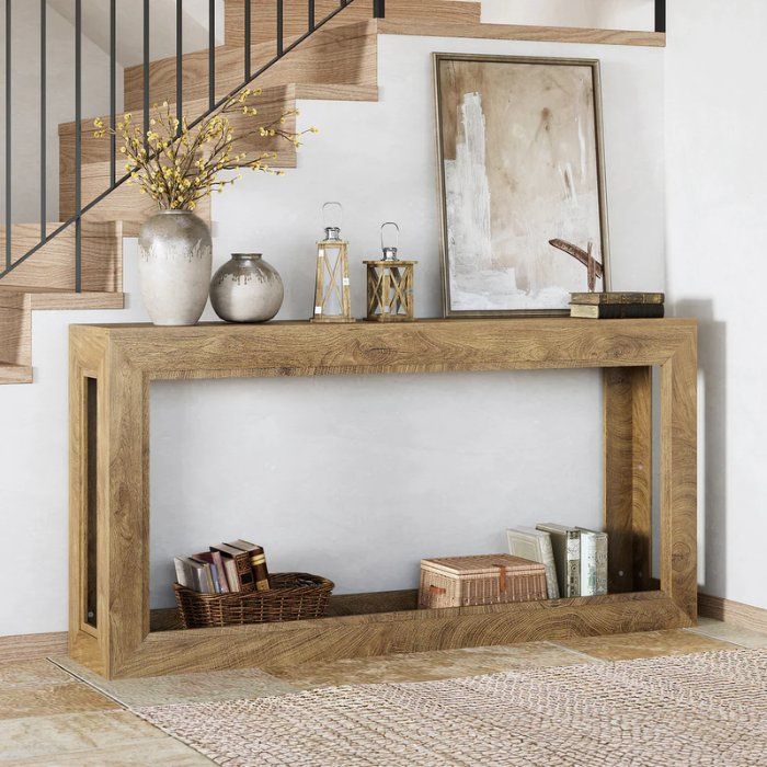 Tavoli: Konsolentisch 160cm schmal Holz modern – Nuovo e nell'imballaggio originale da Gretzenbach venduto da Genfi-Shop 3