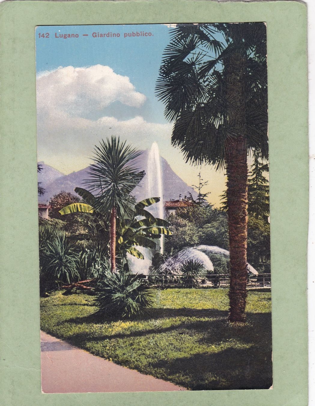 Cartoline postali: Lugano Giardino pubblico – Usato da Herisau venduto da Lisegrat2008