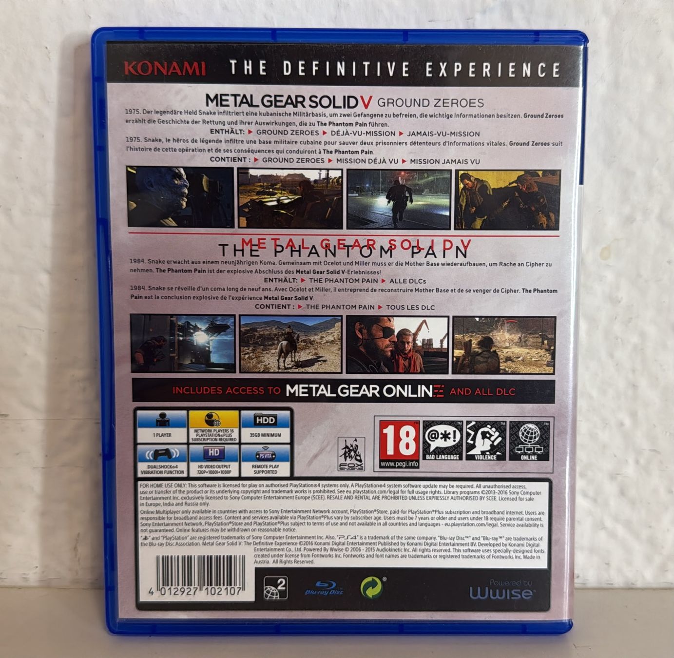Giochi: Spiel Metal Gear Solid V Definitive Edition PS4  – Usato da Ehrendingen venduto da lax21 1