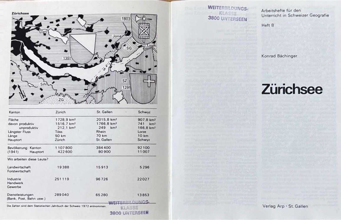 Libri: Bächinger Konrad, Zürichsee - Heft 8 – Usato da Sarnen venduto da Livres 1