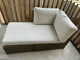 Divano da esterni modulare in rattan, perfetto per l'estate!