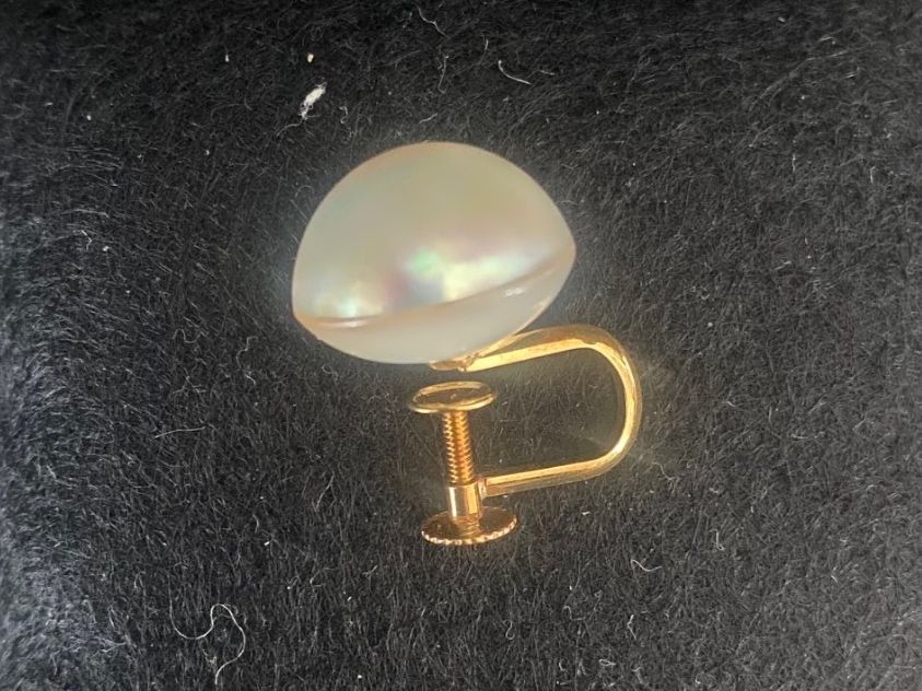 Boucles d'oreille: Ohrschrauben mit Permuttglanz – D'occasion à Aarau par radilio01 5