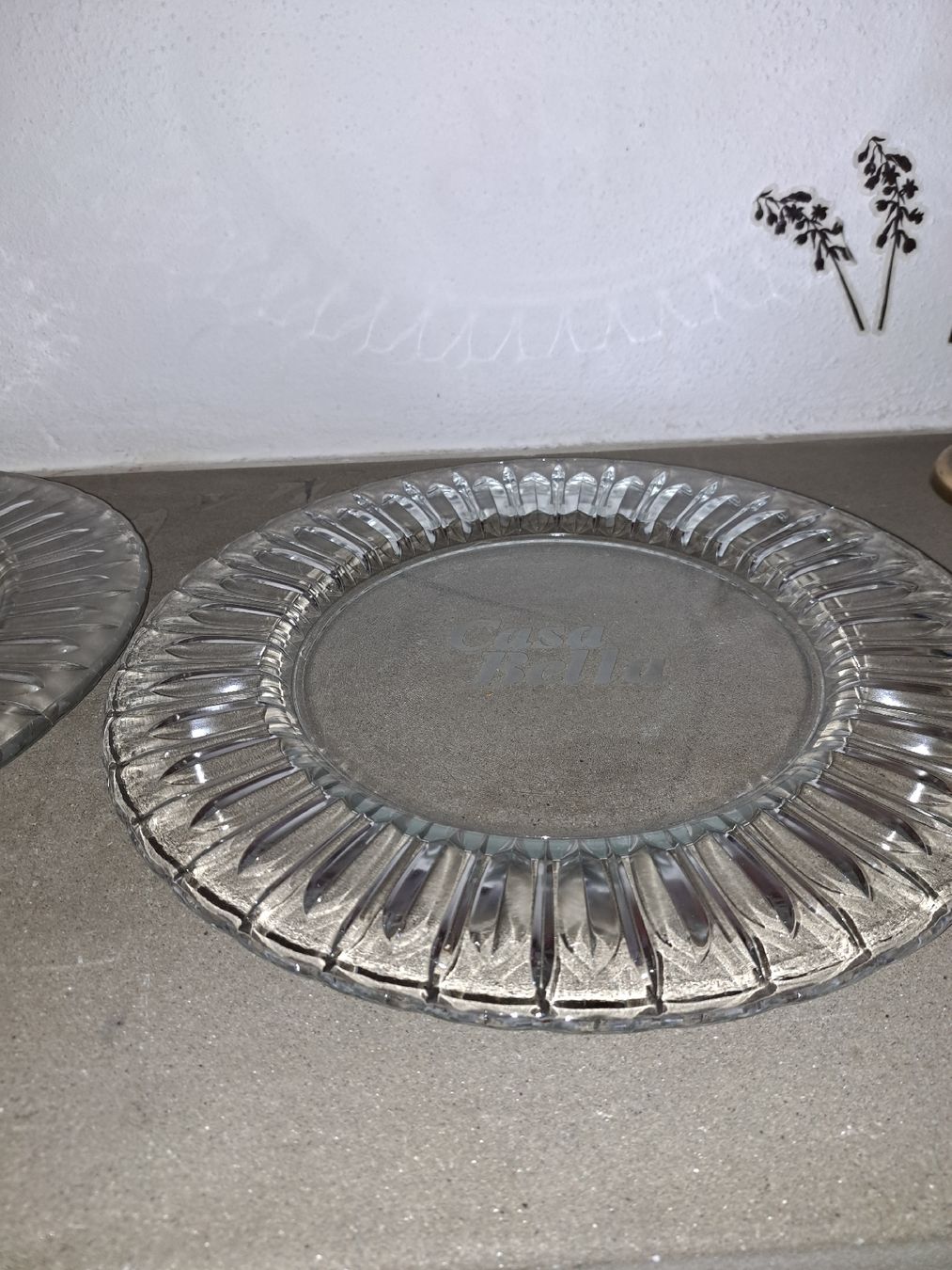 Servierplatten: Casa Bella Glas Teller Set, 2 Stk,  – Neu (gemäss Beschreibung) aus Kölliken von Upcycling-by-Mc-TAM 1