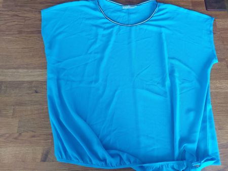 Bluse Gr. 44 Türkis - Leicht & Luftig