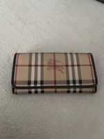Burberry Portemonnaie Check Leder Braun Damen Made in Italy 
