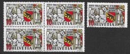 1941: 750 J.Stad Bern Nr.253c Orangegelb **