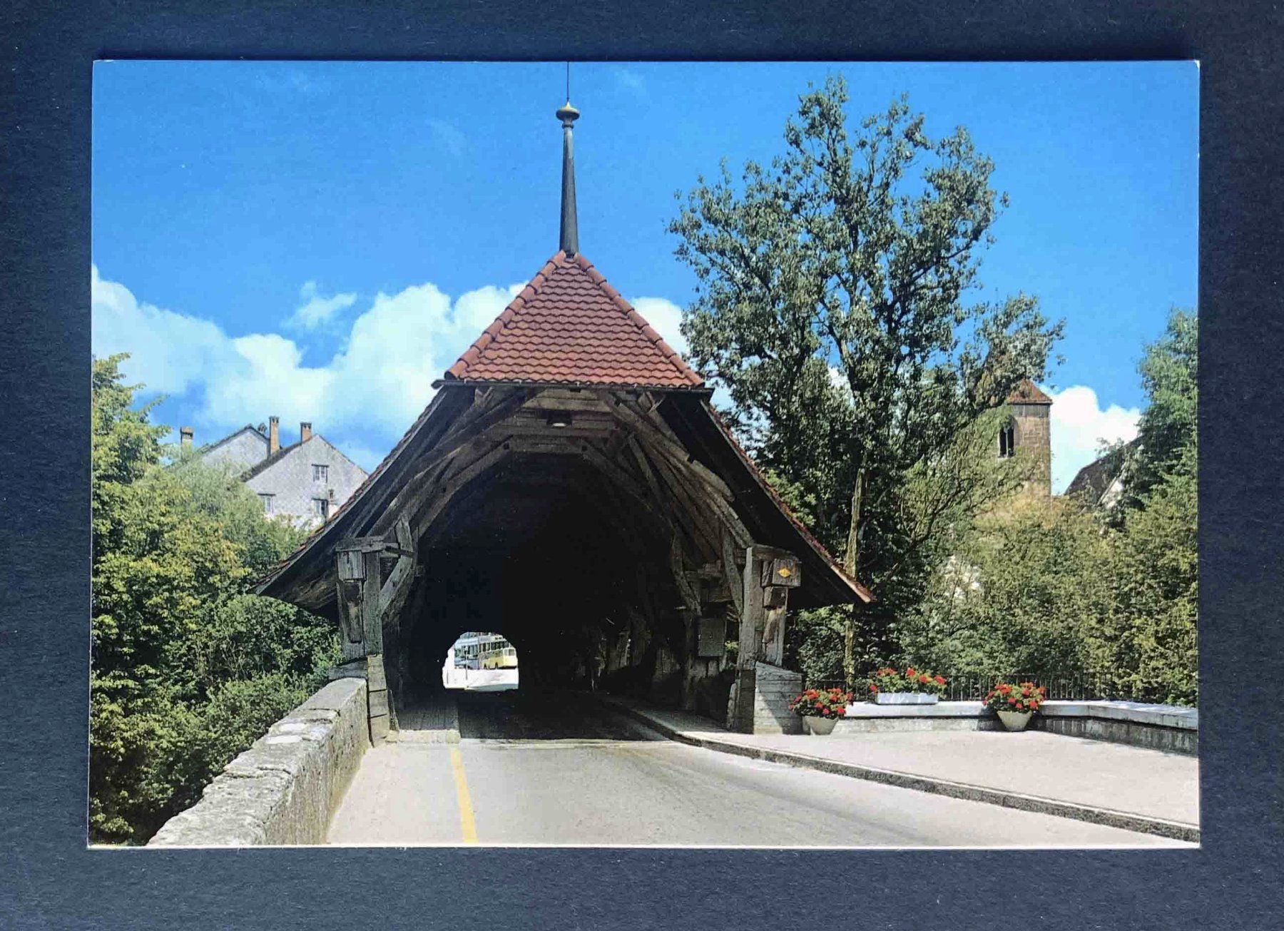 Cartoline postali: AK Aarberg Holzbrücke – Usato da Goldau venduto da artelier1