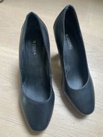 Schwarze Leder Pumps Topmarke Tiger of Sweden Grösse 37