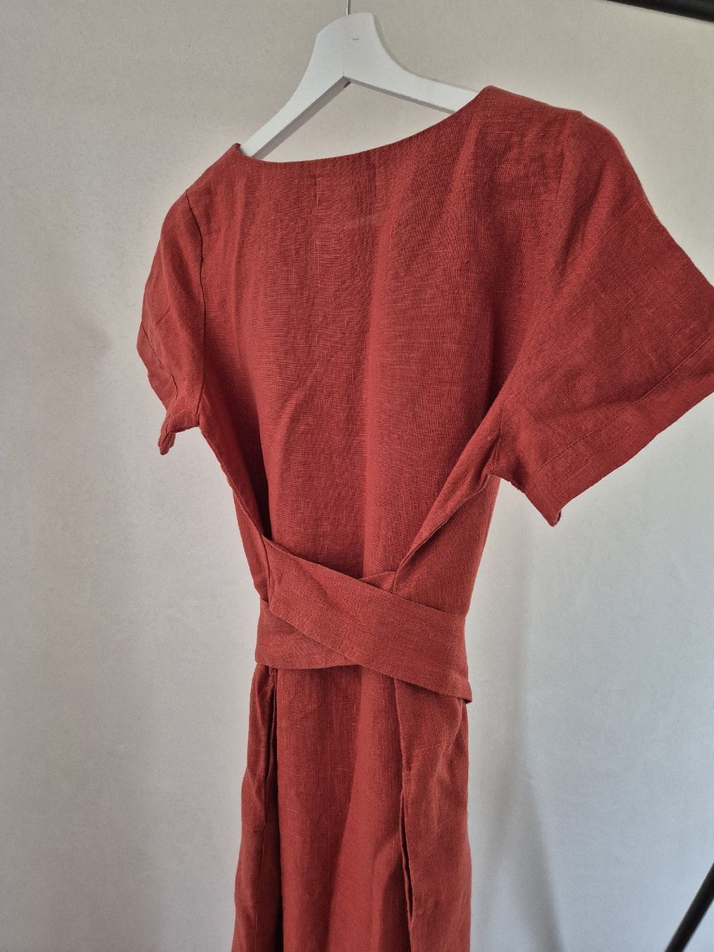 Kleider: Oranges Leinenkleid mit Bindegurt – Neu (gemäss Beschreibung) aus Balzers von BeScha88 2
