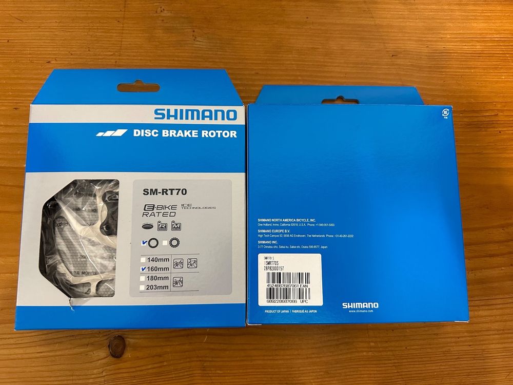 Rotor De Frein Shimano SLX SM-RT70 – 160 Mm – Centerlock – Technologie Ice (Neuf)