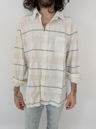 Leichtes Sommerhemd aus 100% Baumwolle, Grösse M, 