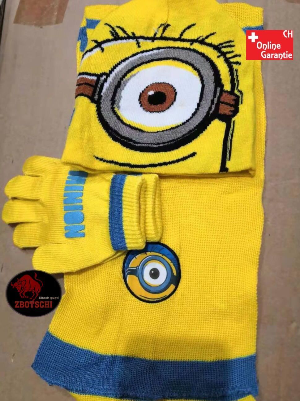 Altro per bambini: Minions Cap Mütze Schal Handschuhe Set – Nuovo e nell'imballaggio originale da Visp venduto da zbotschi
