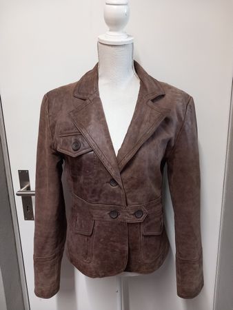 Amisu Lederjacke Echtleder Gr.M, braun