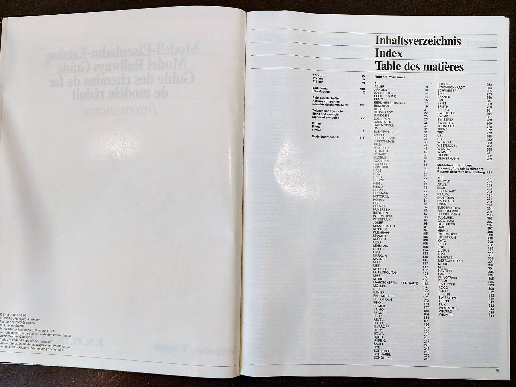 Bücher: Modell-Eisenbahn-Katalog 1984 International : 5000 Modell – Gebraucht aus Jegenstorf von ladoga66 3