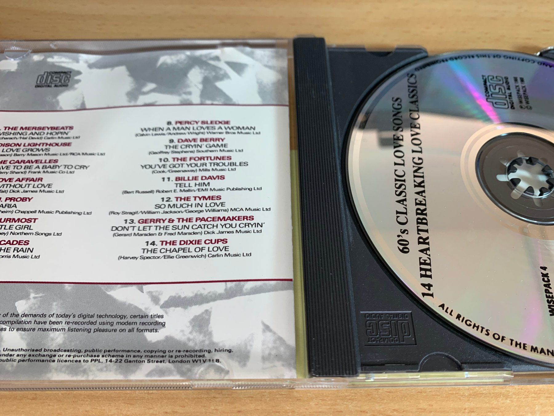 CDs: Various – 60's Love Songs – Gebraucht aus Rikon im Tösstal von Alpenmutz 2