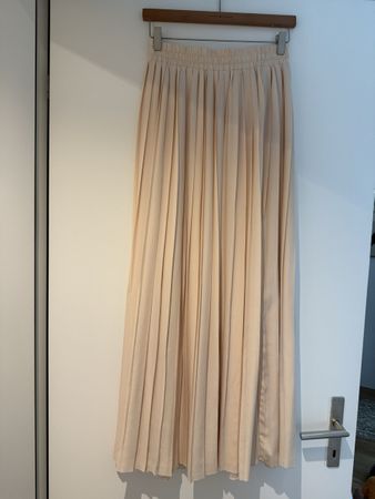 Damen Rock mint & berry Grösse 38 Faltenrock beige