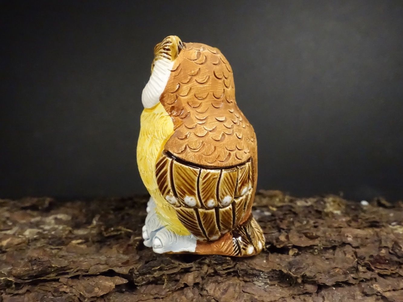 Statuette: Verliebte Eule aus Ton – Usato da Russikon venduto da Eulenfeder 1