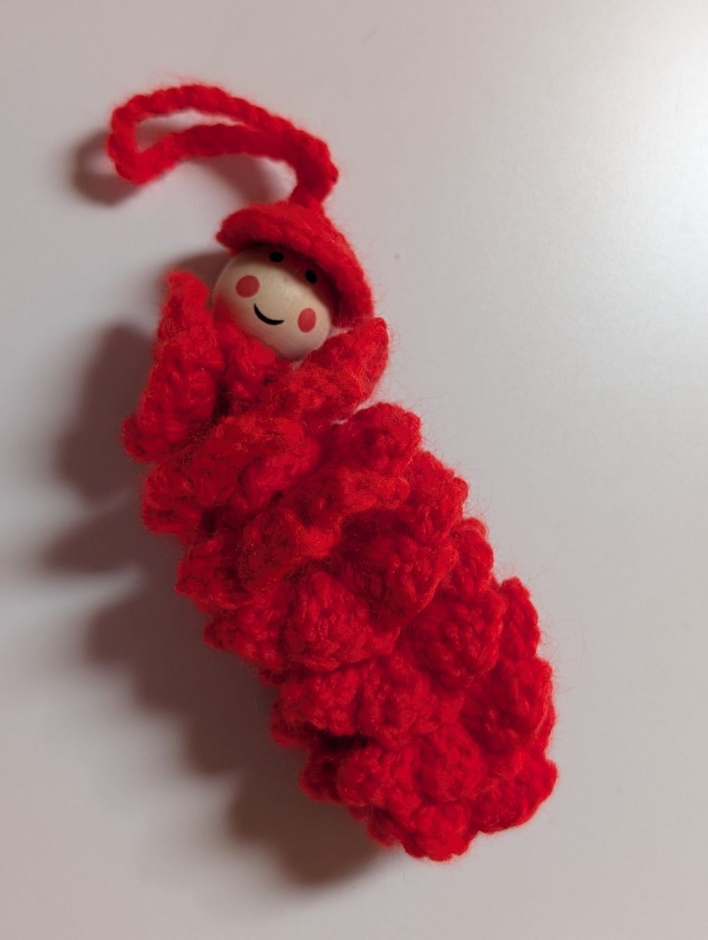 Portachiavi: Schlüsselanhänger oder Glücksbringer, rot, gestrickt, neu – Nuovo (secondo la descrizione) da Dietwil venduto da Swissgirl2012