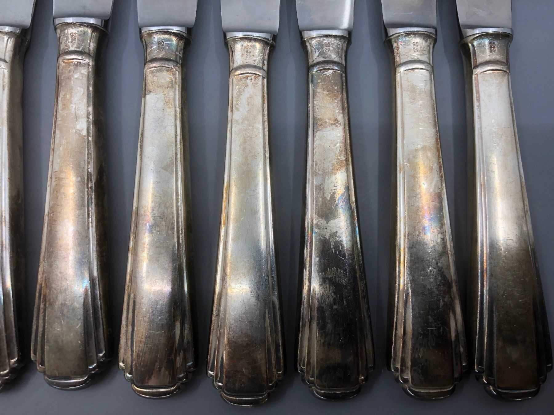 Posate: 10 Tafelmesser versilbert Art Deco – Usato da Basel venduto da Tiabeanie 8