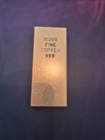 1000g Kupferbarren mit farbiger Prägung (Fine Copper 999)