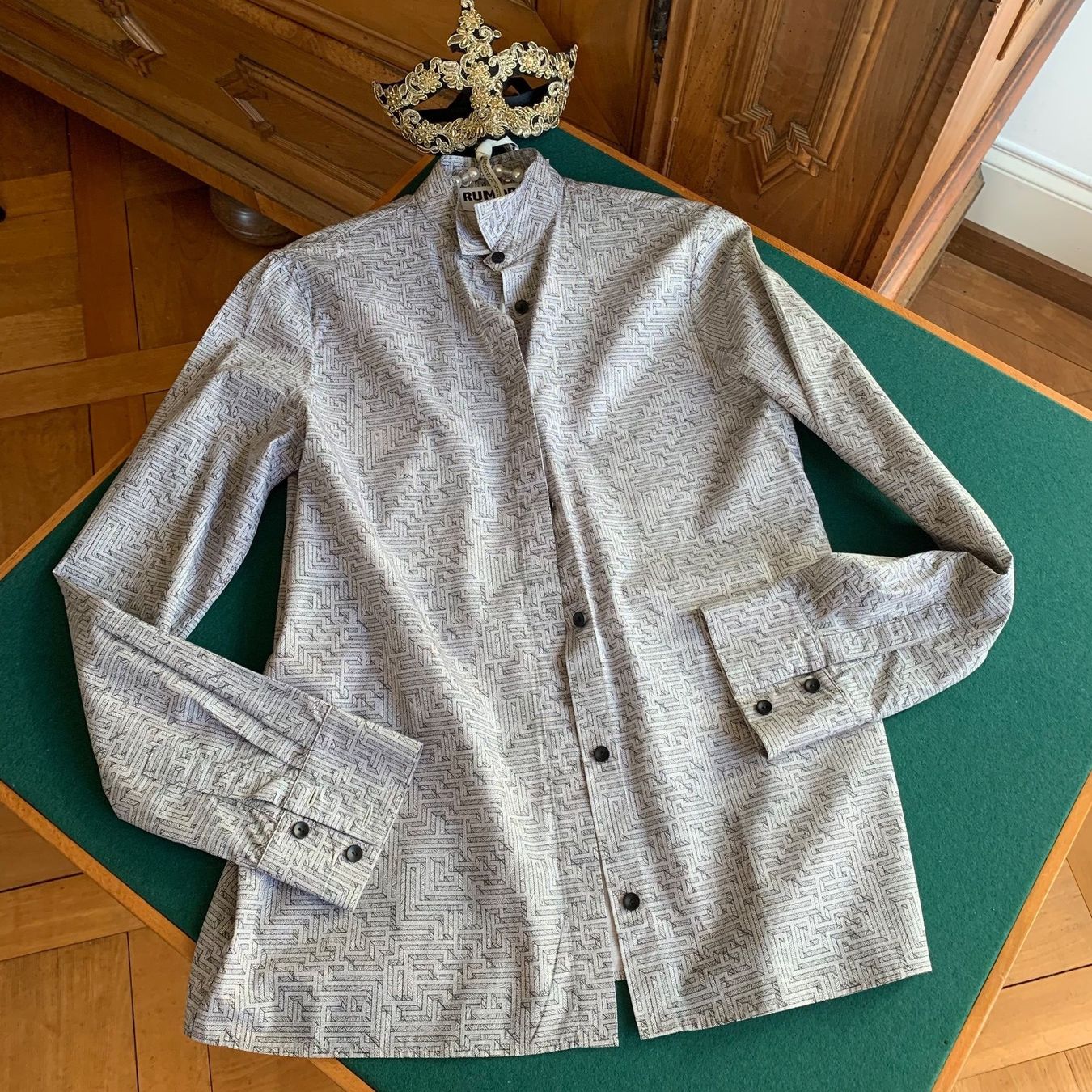Camicie: RUMOR Labyrinth Hemd 100% Baumwolle Gr S Hemd – Usato da Interlaken venduto da Bona55 7