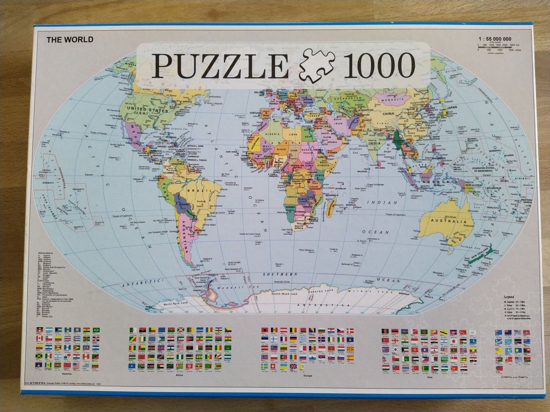 Puzzles: Puzzle Weltkarte 1000 Teile – Gebraucht aus Gossau ZH von