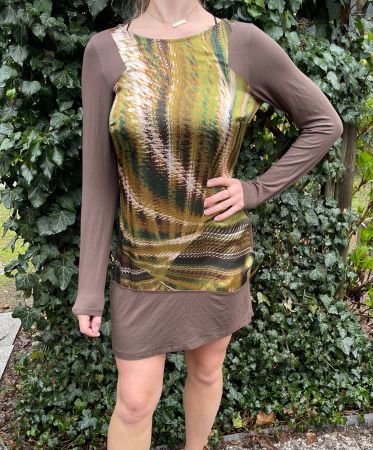 Bell Abito di seta con cotone-S/M-chic e elegante