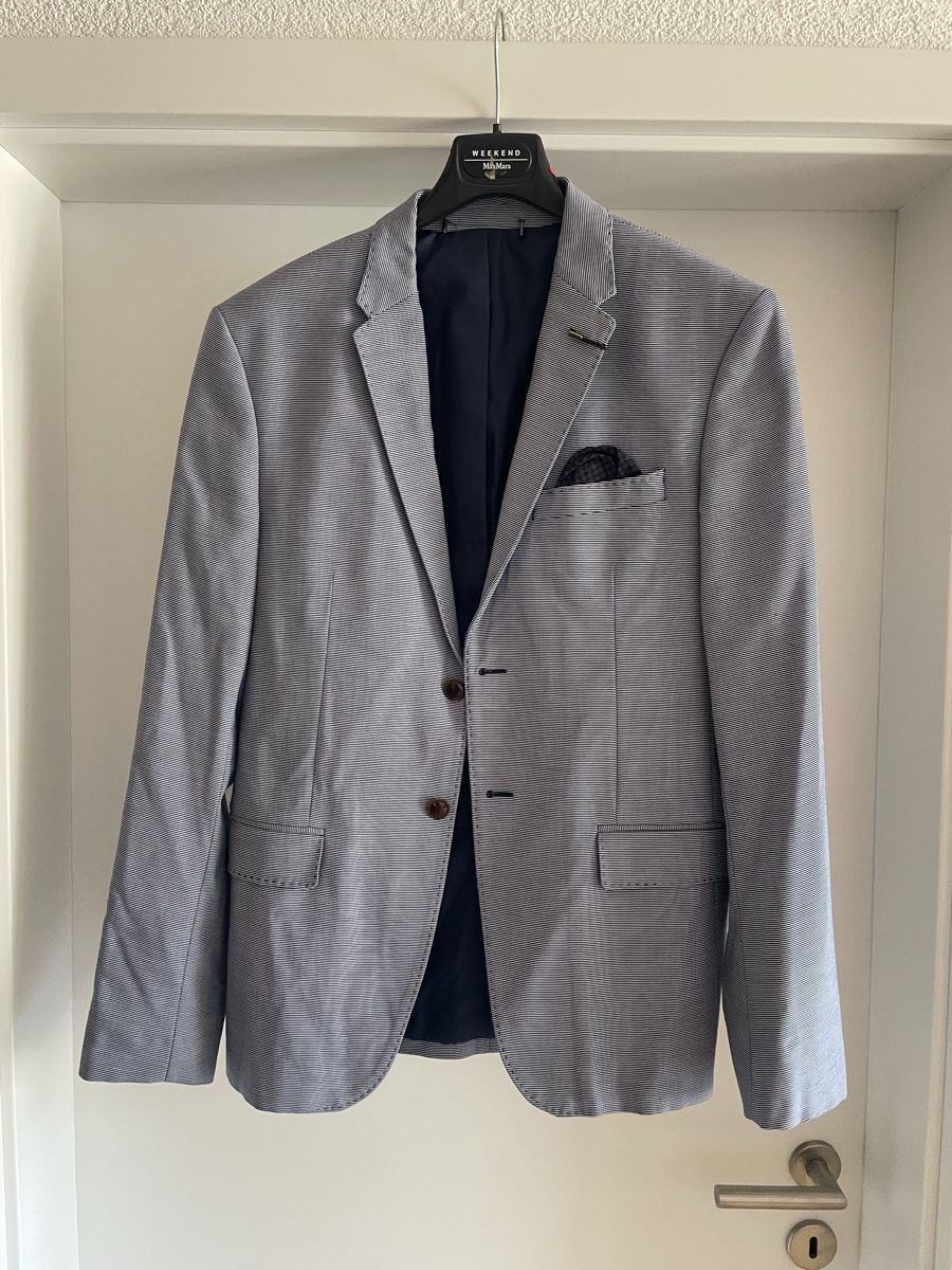 Zara Giacche: Veste Zara Man bleu à rayures taille 48 – Usato da Pâquier-Montbarry venduto da mir_687p