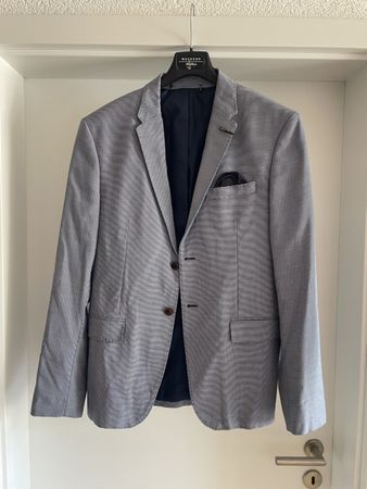 Veste Zara Man bleu à rayures taille 48