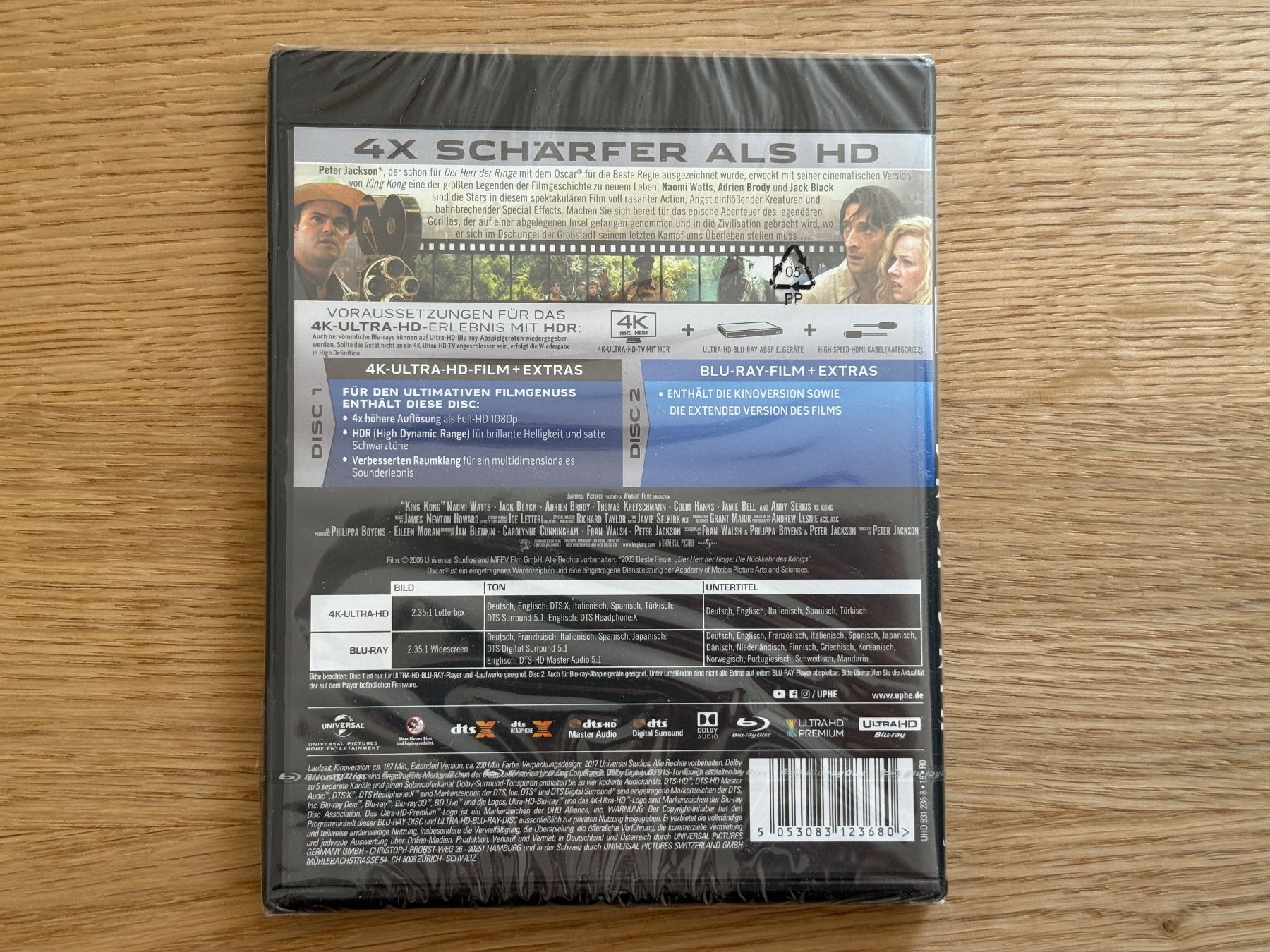 Tutti i DVDs: King Kong 4k Bluray – Nuovo e nell'imballaggio originale da Wallisellen venduto da Art_Vendorlay 1
