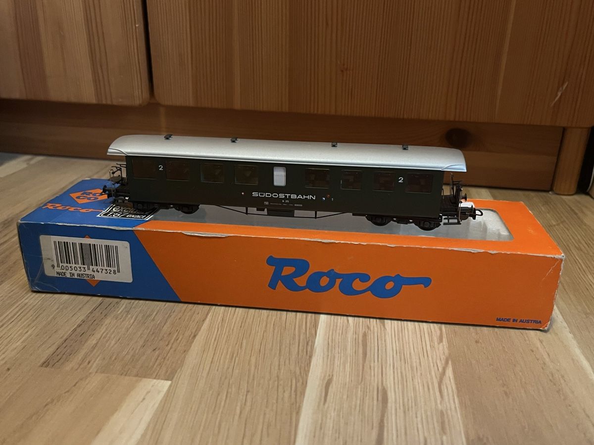 Roco Modellini di ferrovie: Roco SOB Seetaler Wagen Bi 272 – Usato da Blonay venduto da babast_