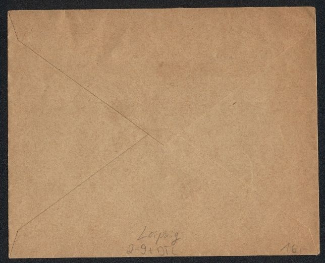 Ansichtskarten: Briefumschlag Leipzig, Briefmarke der pr – Gebraucht aus Berlin von bartko-reher 1