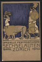 E. Stiefel: Zürich, Sechseläuten 1910,