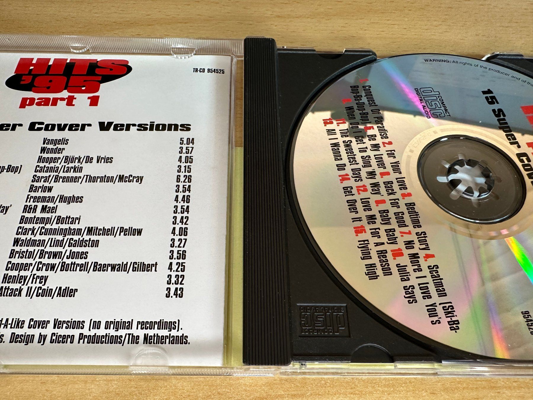 CD: Hits 95 Part 1 - 15 Super Cover Versions – Usato da Rikon im Tösstal venduto da Alpenmutz 2