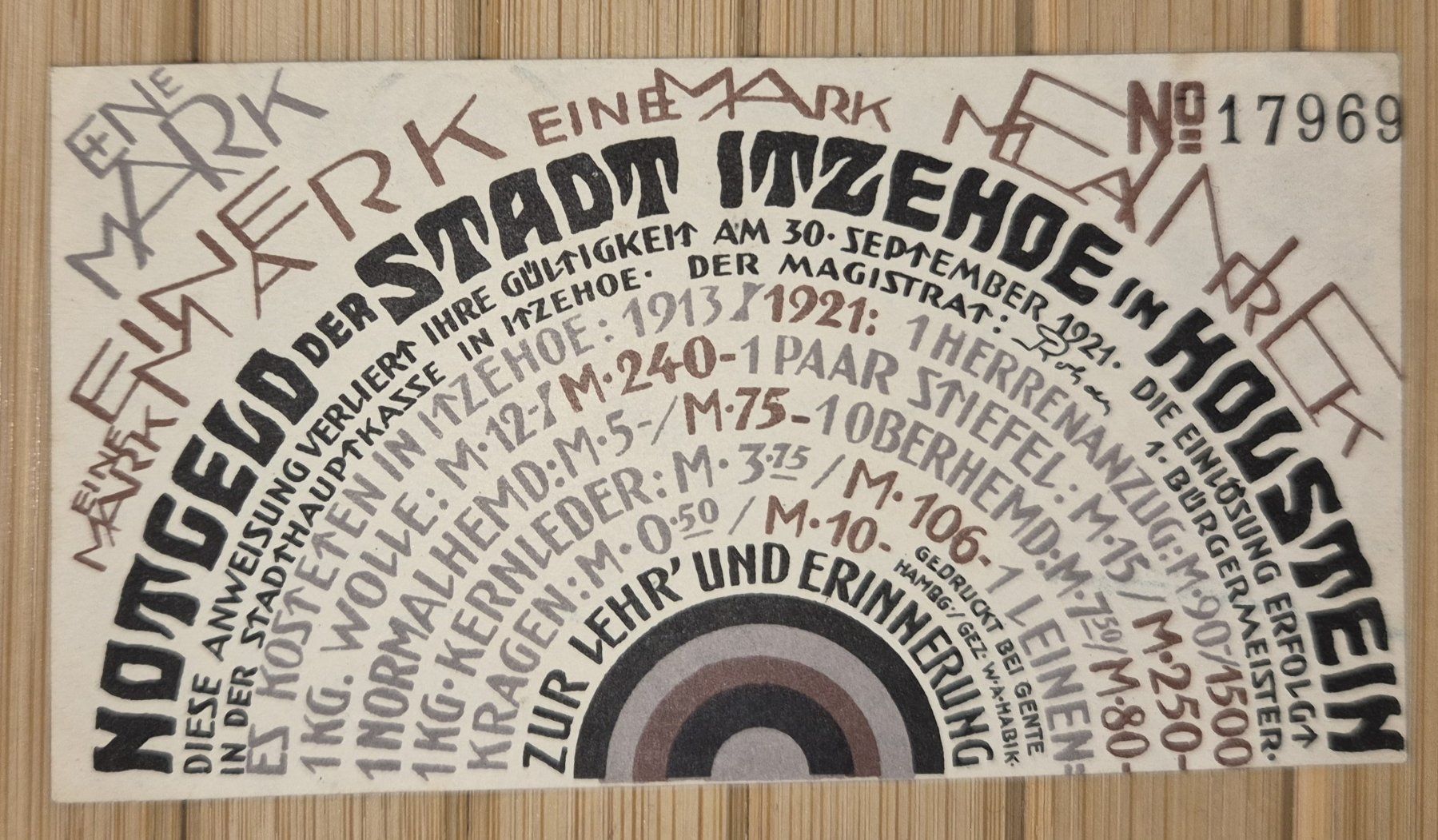 Banknoten: 4 seltene, deutsche Banknoten, antik – Gebraucht aus Basel von Kurioses 5