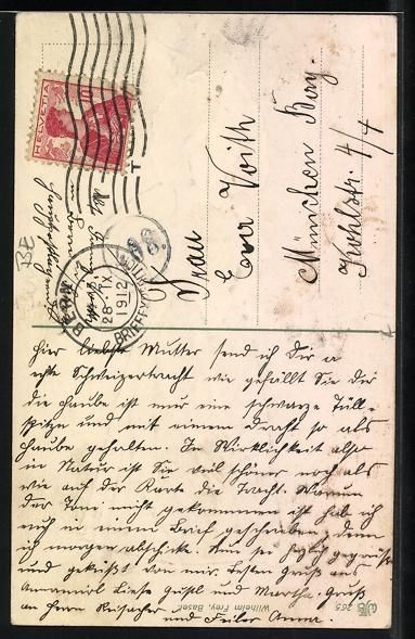 Cartoline postali: AK junge Dame in der Berner Tracht, 1912 – Usato da Berlin venduto da bartko-reher 1