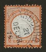 Tutti i francobolli: D'REICH 1872 1/2 Gr. lose gestempelt – Usato da Arlesheim venduto da kuhnphila