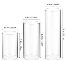 60x Kerzenhalter Set Glas diverse Grössen