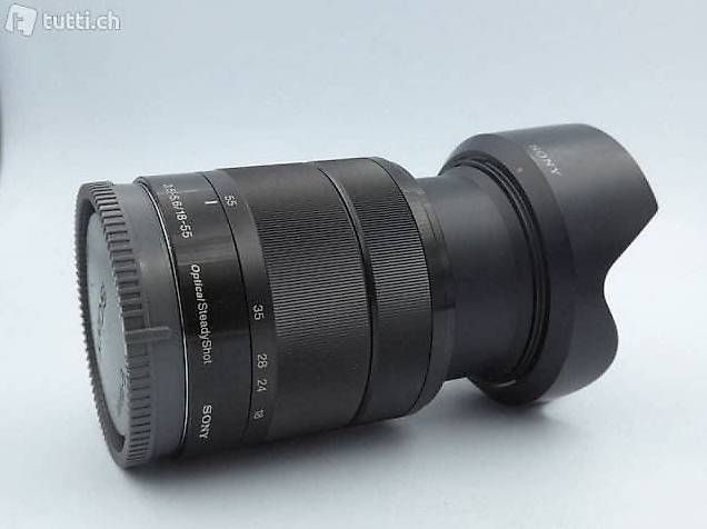 Sony Objectifs: Sony SEL18-55mm E-Mount,TOP ZUSTAND! – D'occasion à Buttisholz par buttiholli