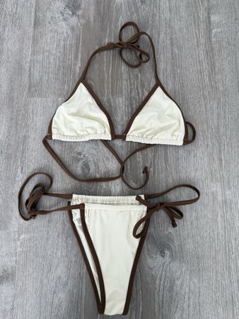 Meek&Hun Bikini Grösse S Beige/Braun, neu