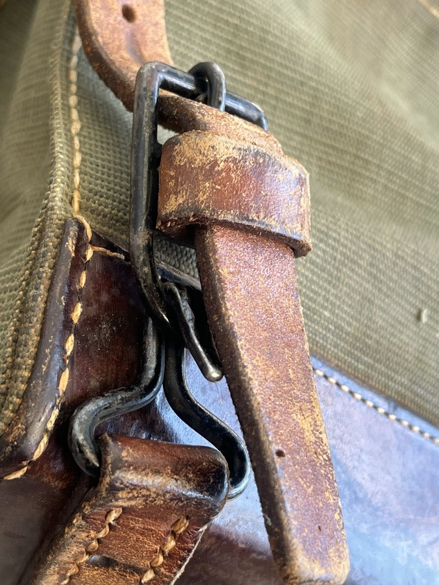 Schweizer Armee Zaini: Sac à Dos Munitions Armée Suisse 1941 WW2 – Usato da Bellevue venduto da Belafer 9