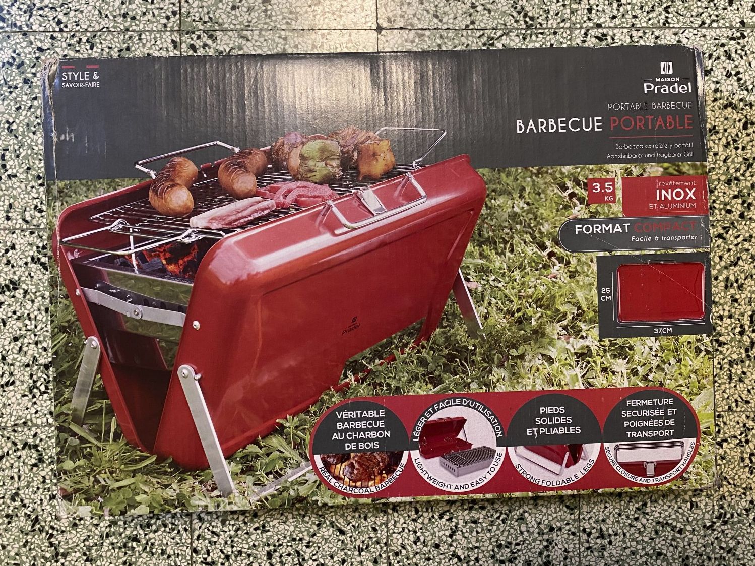 Griglie: Barbecue portable - NEUF - Maison Pradel – Nuovo e nell'imballaggio originale da Tavannes venduto da Jupaps